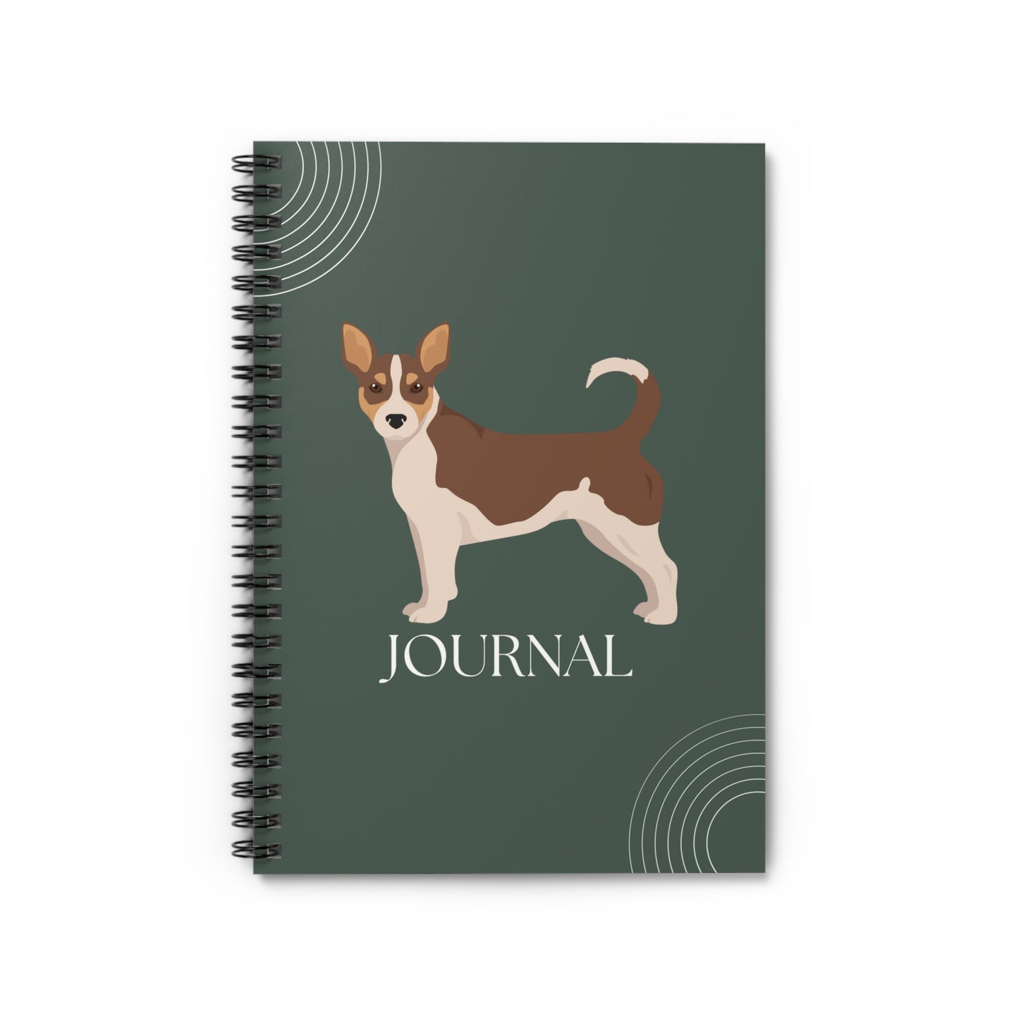 Teddy Roosevelt Terrier College Ruled Spiral Notebook