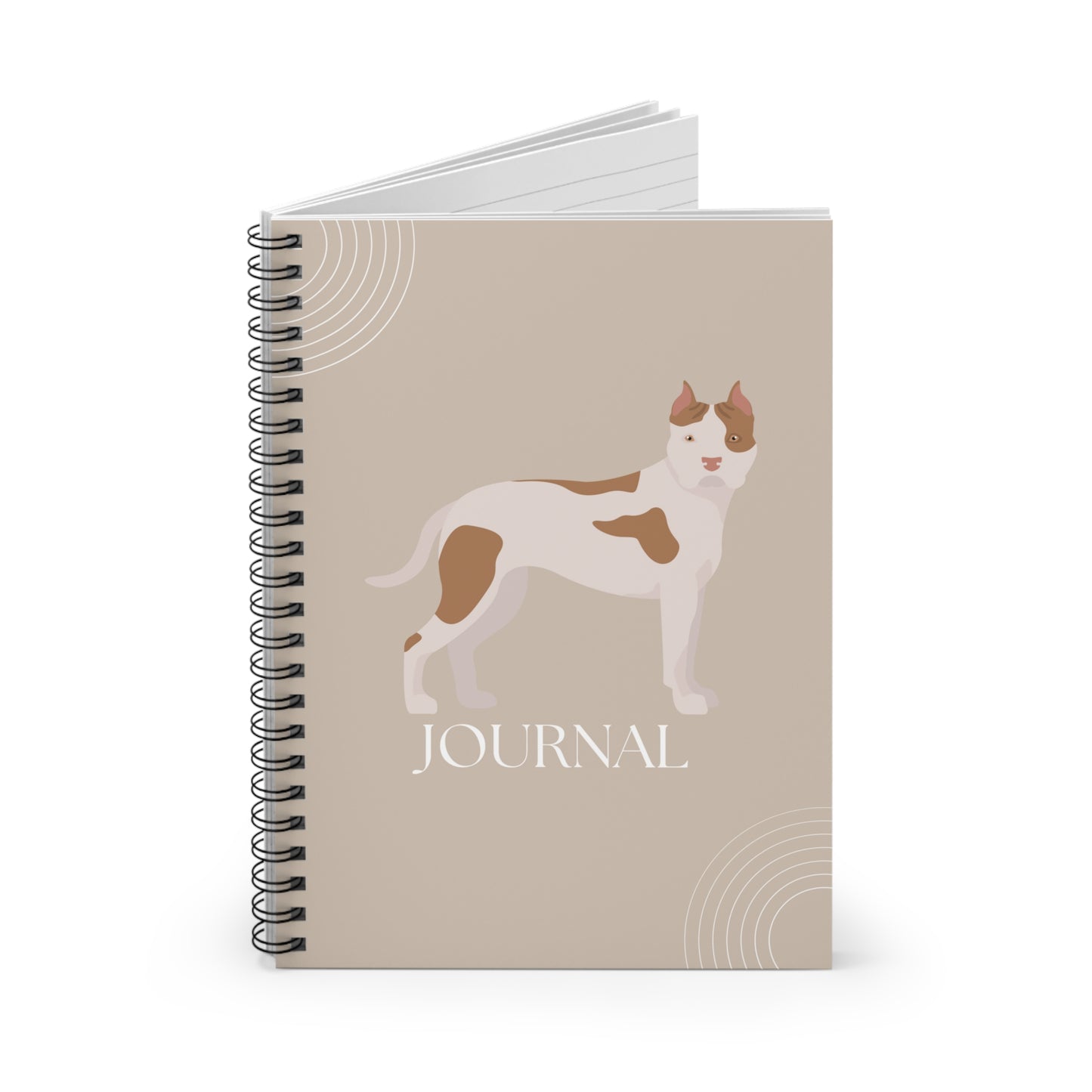 Staffordshire Bull Terrier College Ruled Spiral Notebook