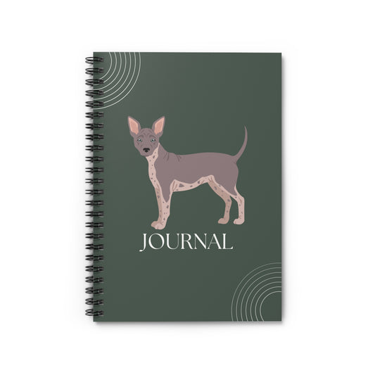 American Hairless Terrier College Ruled Spiral Notebook