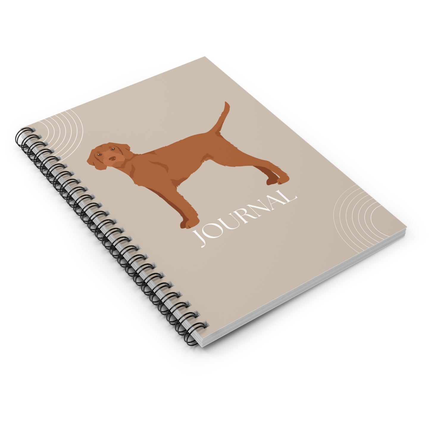 Wirehaired Vizsla College Ruled Spiral Notebook