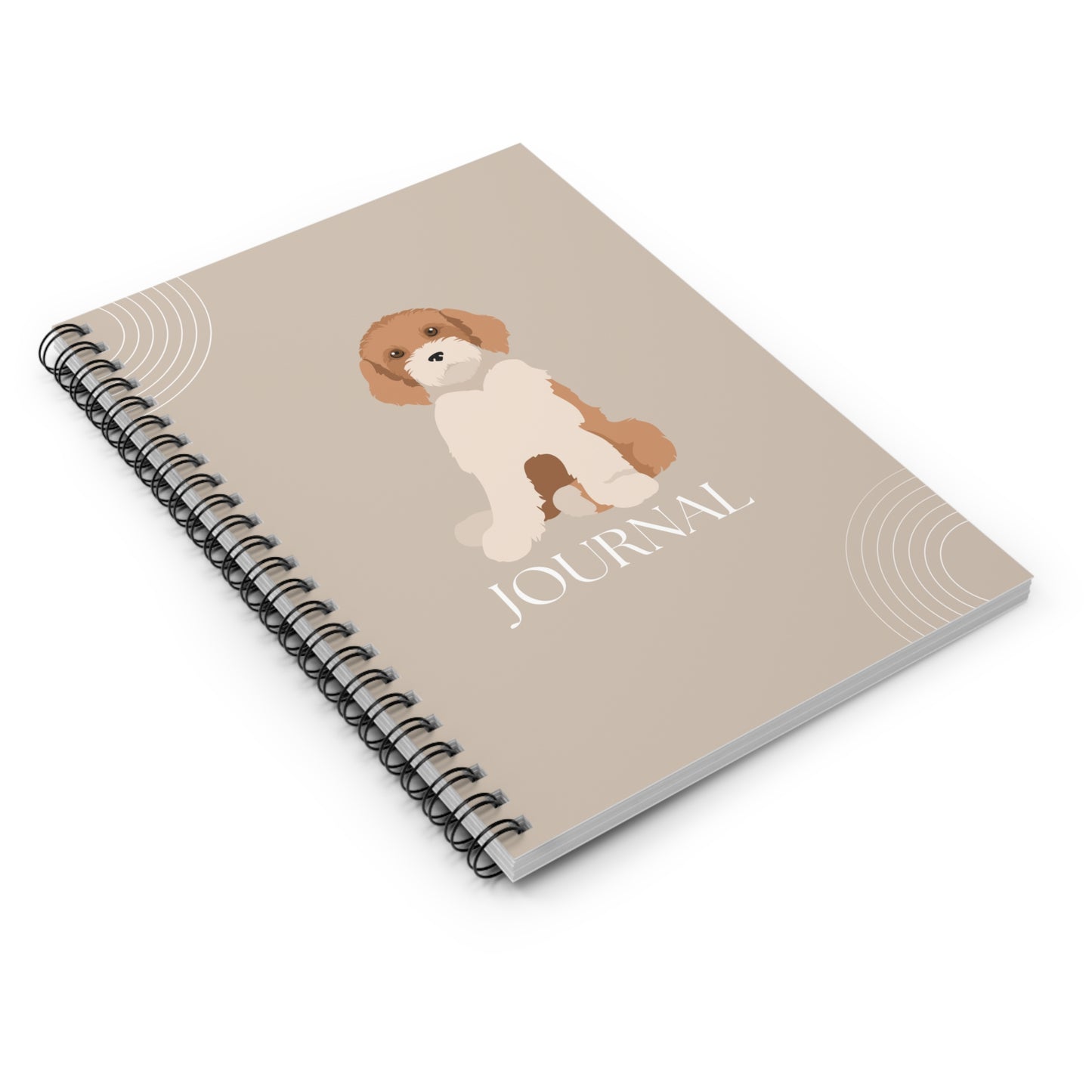 Midi Labradoodle College Ruled Spiral Notebook