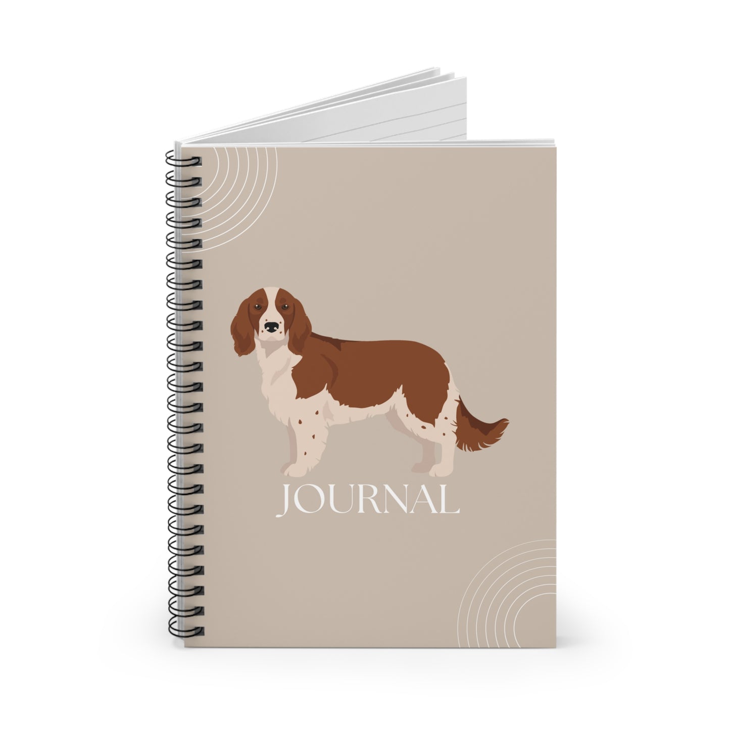 Welsh Springer Spaniel College Ruled Spiral Notebook