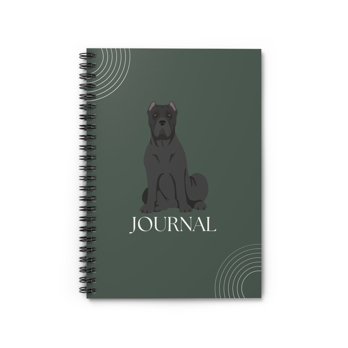 Cane Corso College Ruled Spiral Notebook