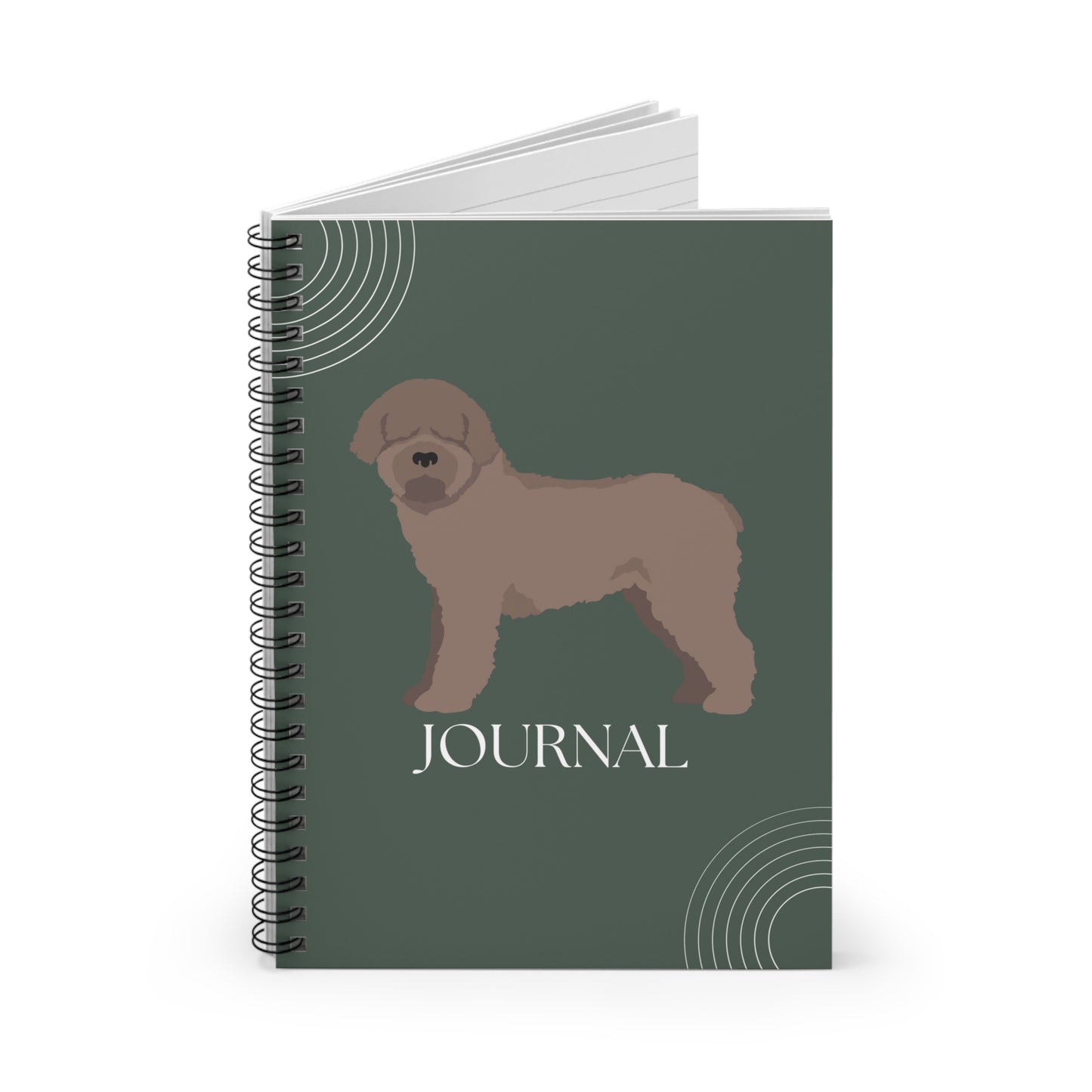 Spanish Water Dog College Ruled Spiral Notebook