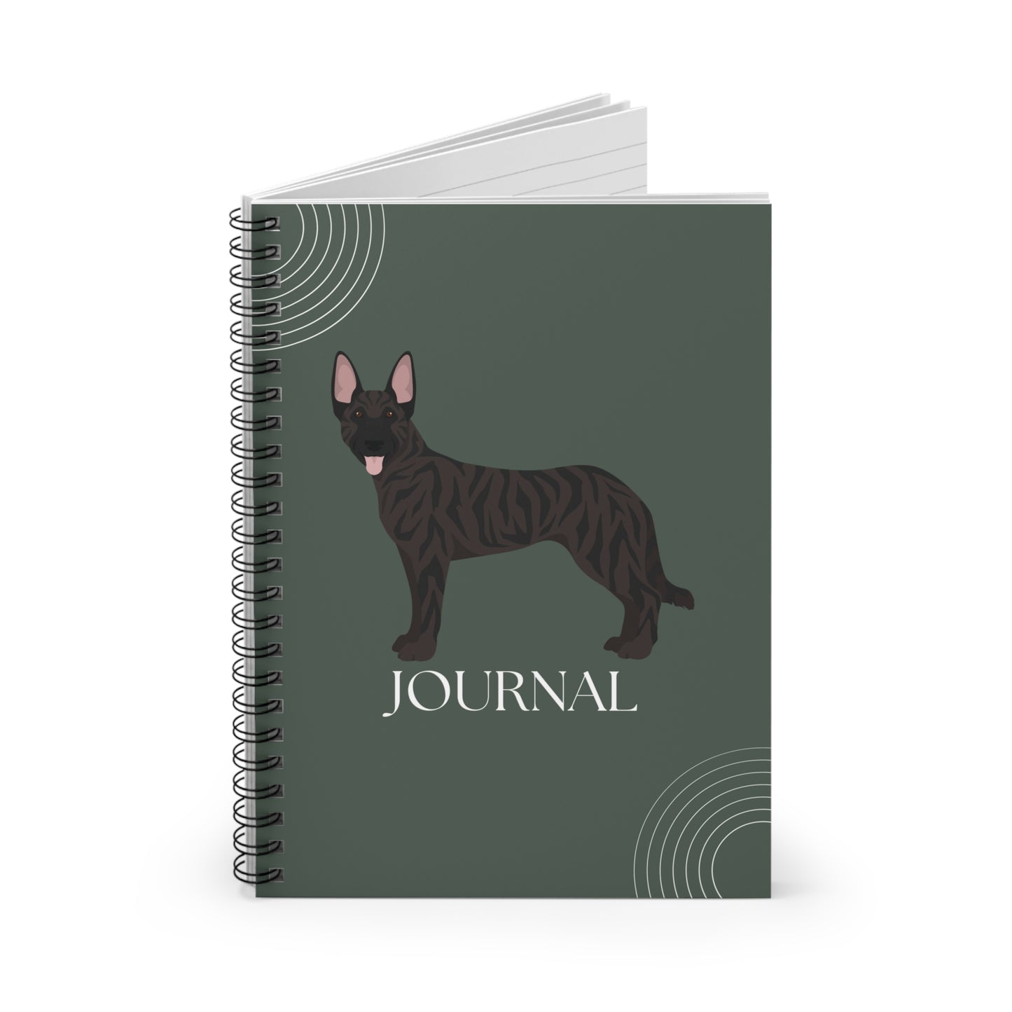 Dutch Shepherd College Ruled Spiral Notebook