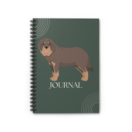 Spanish Mastiff College Ruled Spiral Notebook