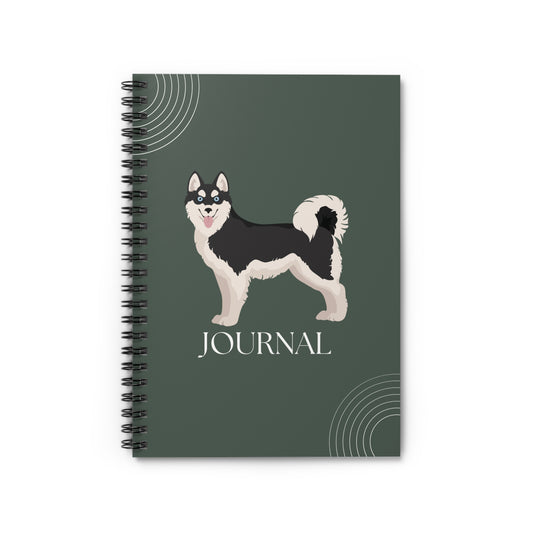 Alaskan Klee Kai College Ruled Spiral Notebook