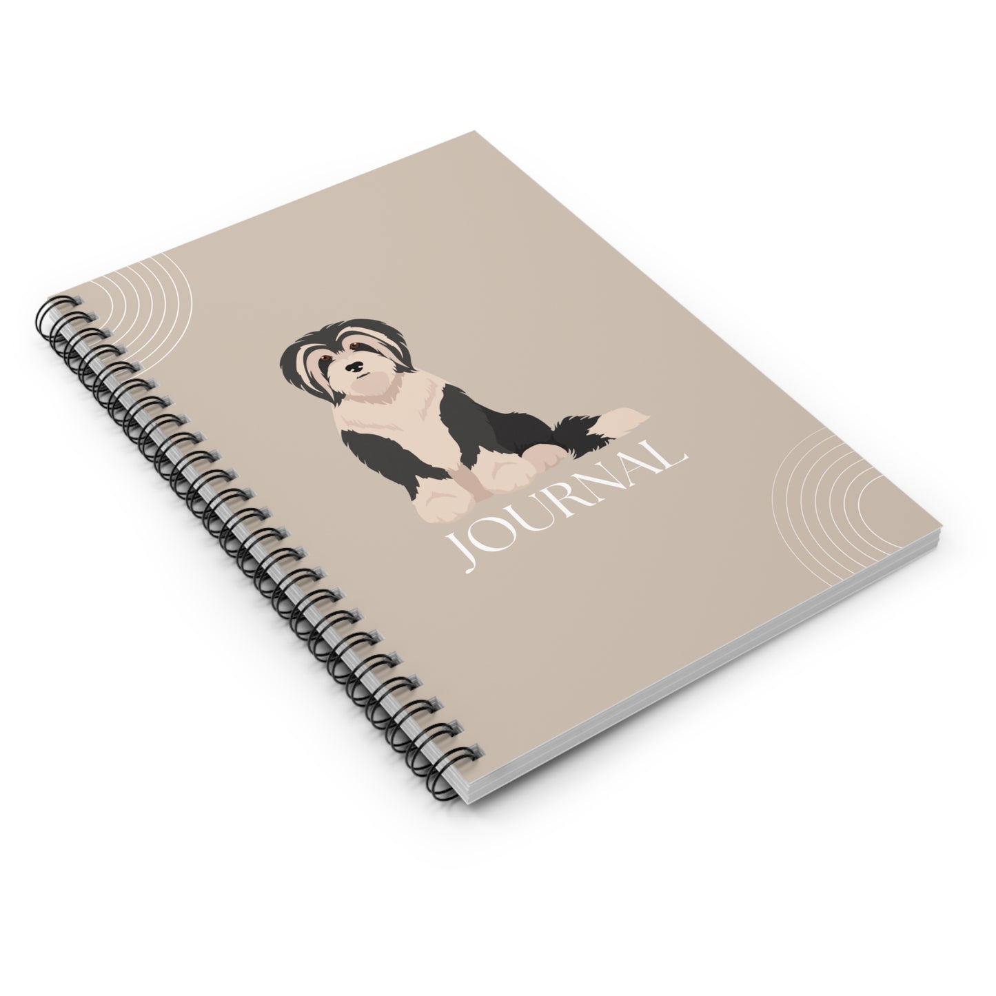 Tibetan Terrier College Ruled Spiral Notebook