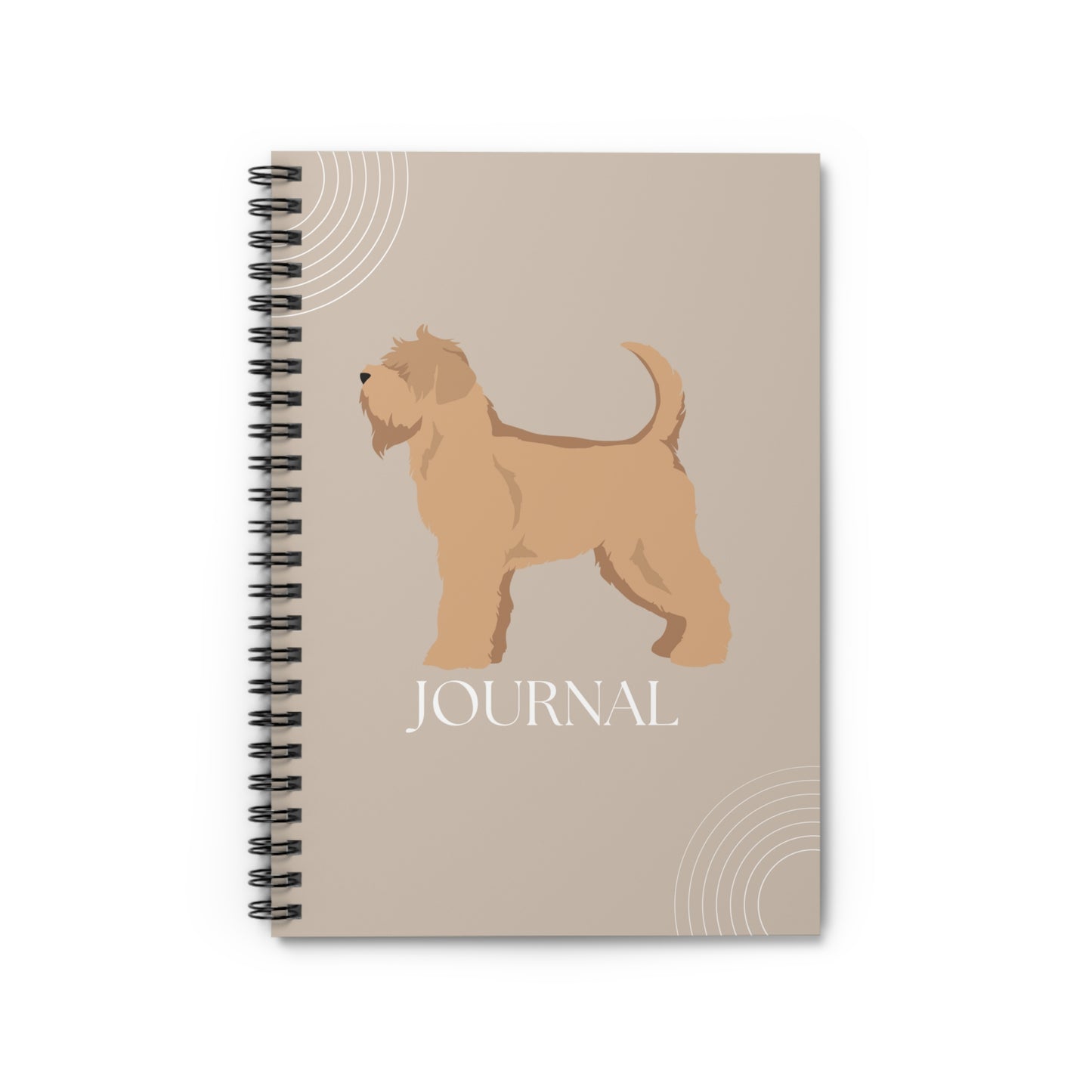 Soft Coated Wheaten Terrier College Ruled Spiral Notebook