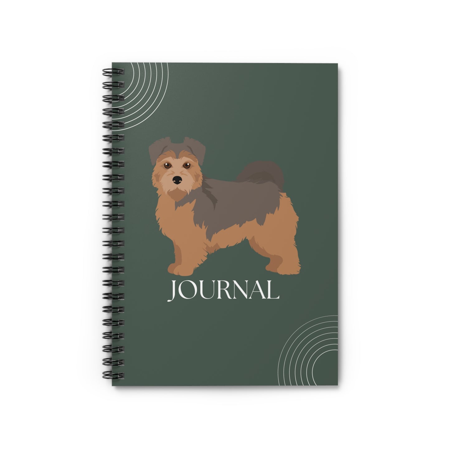 Norfolk Terrier College Ruled Spiral Notebook