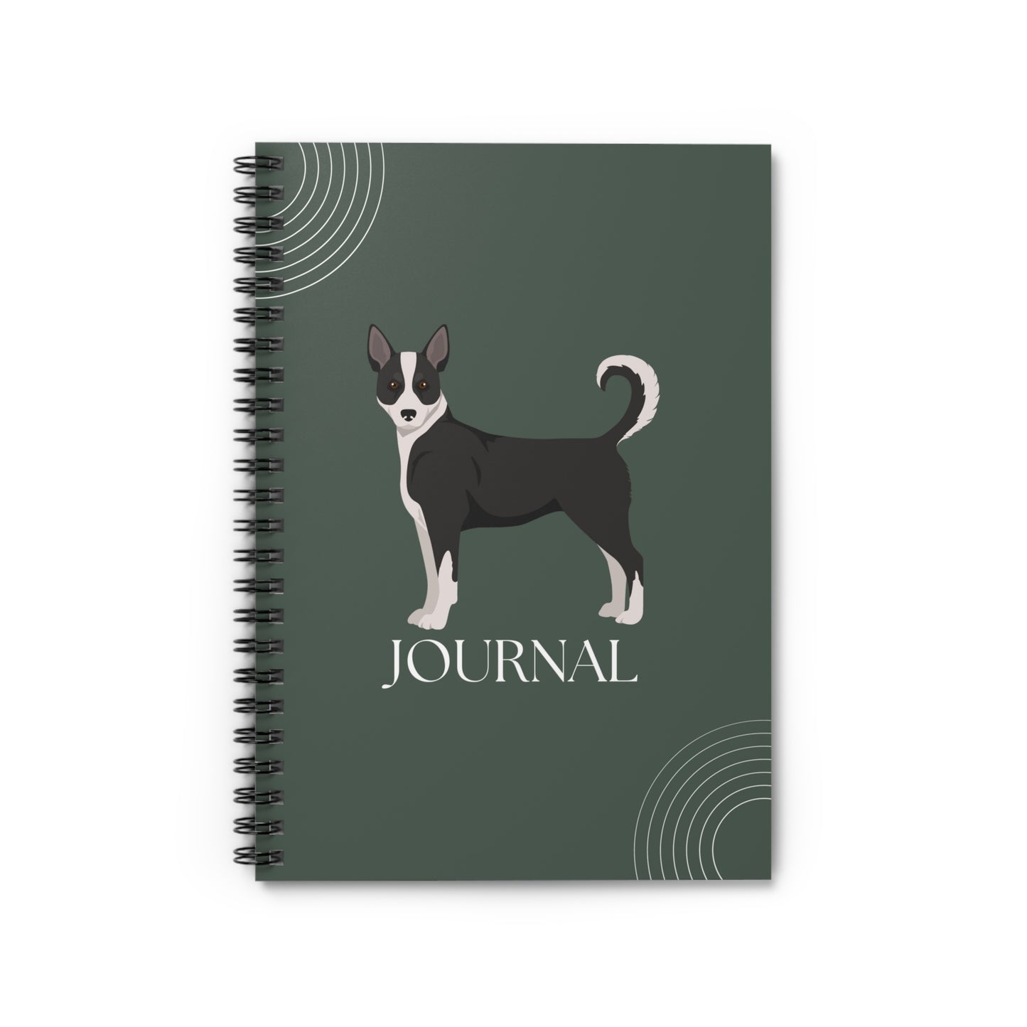 Canaan Dog College Ruled Spiral Notebook