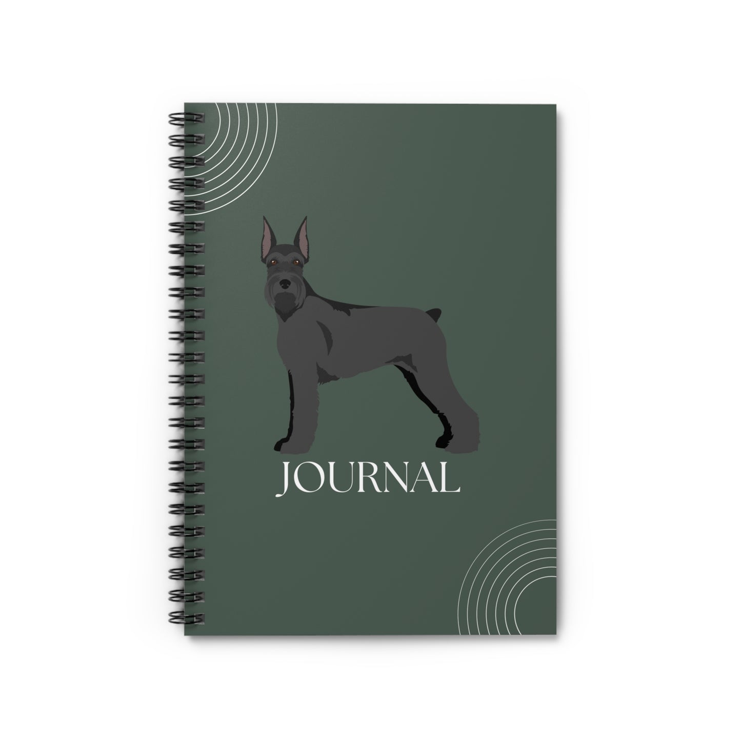 Giant Schnauzer College Ruled Spiral Notebook