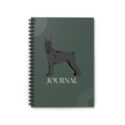 Giant Schnauzer College Ruled Spiral Notebook