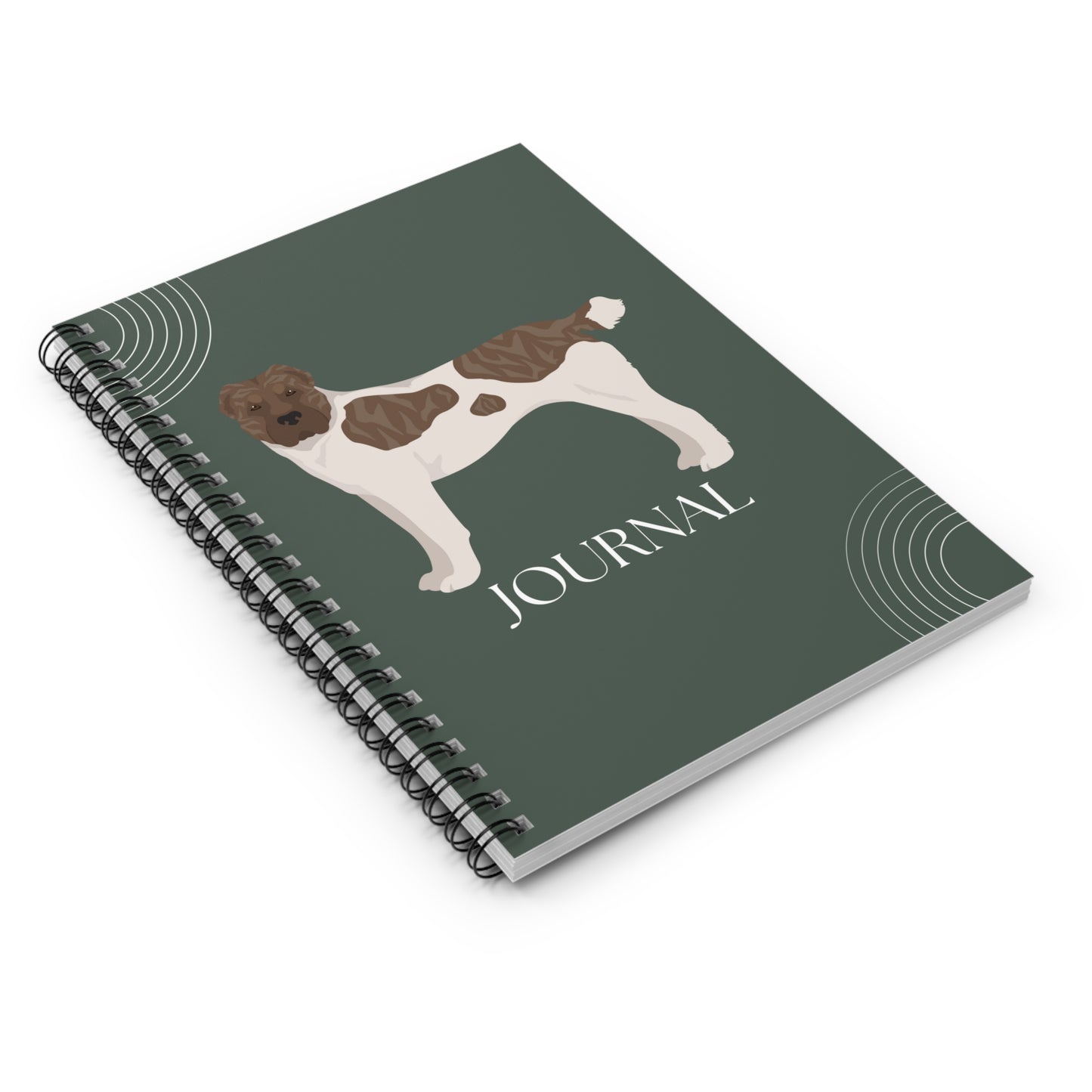 Central Asian Shepherd Dog College Ruled Spiral Notebook