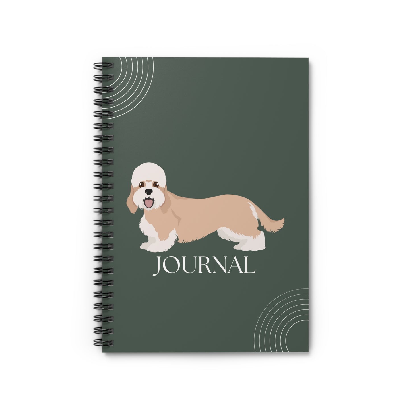 Dandie Dinmont Terrier College Ruled Spiral Notebook