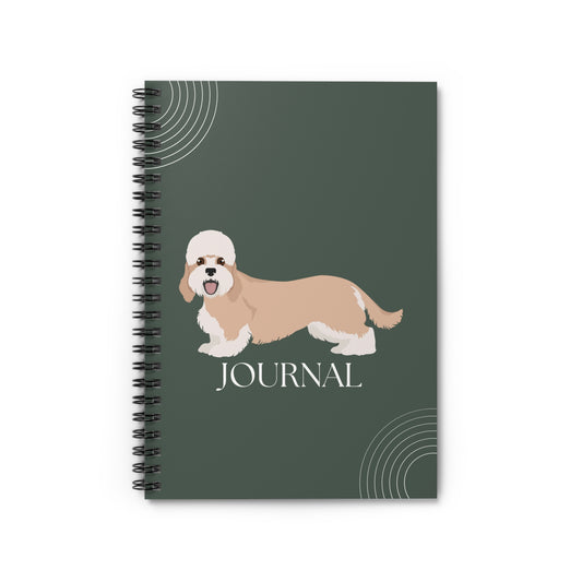 Dandie Dinmont Terrier College Ruled Spiral Notebook