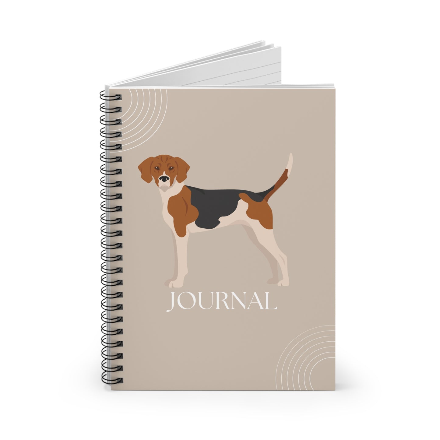 Treeing Tennessee Coonhound College Ruled Spiral Notebook