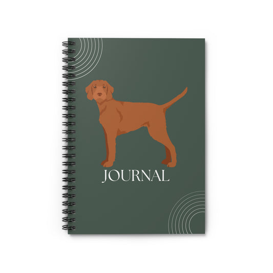 Wirehaired Vizsla College Ruled Spiral Notebook