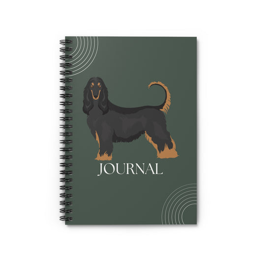 Afghan Hound College Ruled Spiral Notebook