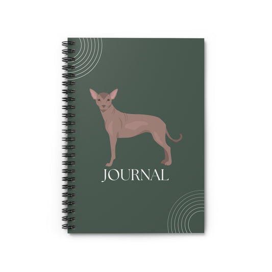 Xoloitzcuintli College Ruled Spiral Notebook