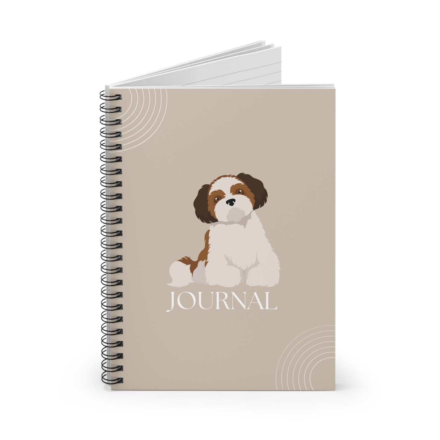 Shih Tzu College Ruled Spiral Notebook