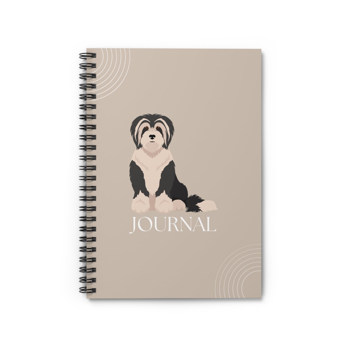 Tibetan Terrier College Ruled Spiral Notebook