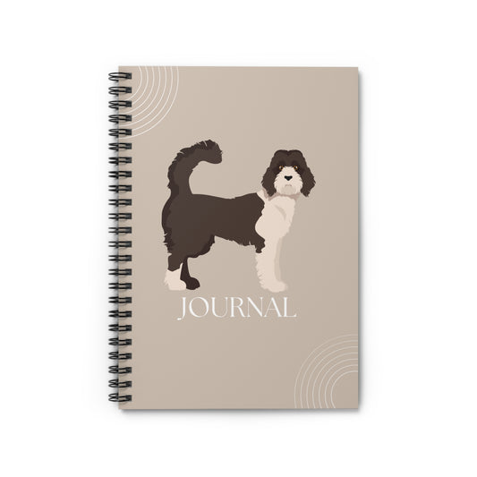 Standard Labradoodle College Ruled Spiral Notebook