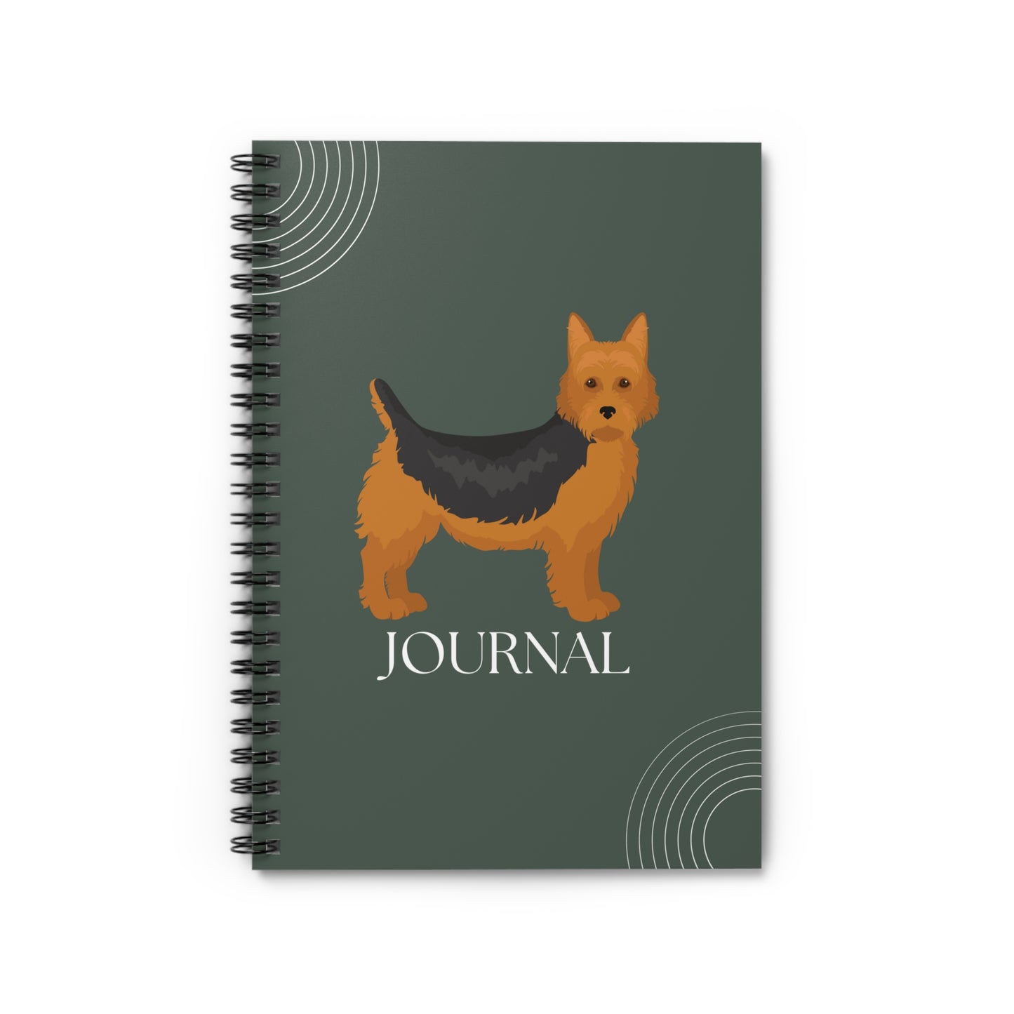 Australian Terrier College Ruled Spiral Notebook