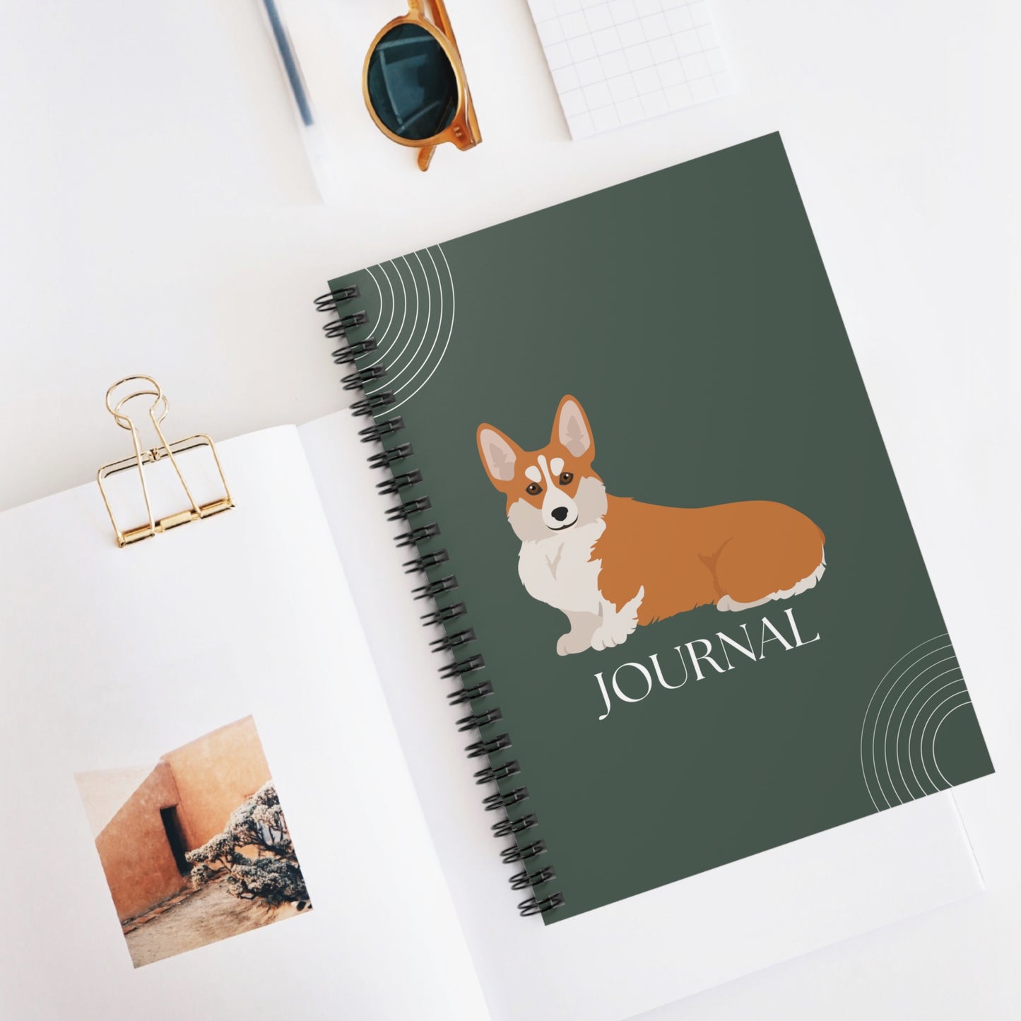 Pembroke Welsh Corgi College Ruled Spiral Notebook