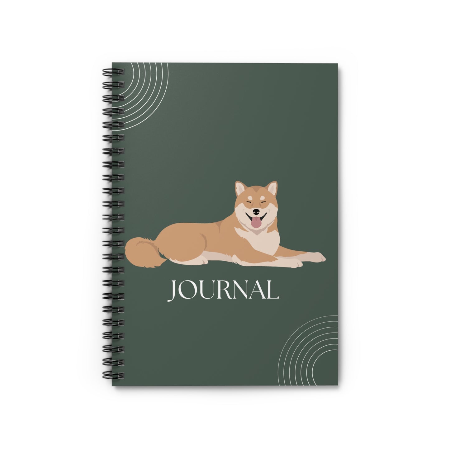 Shiba Inu College Ruled Spiral Notebook