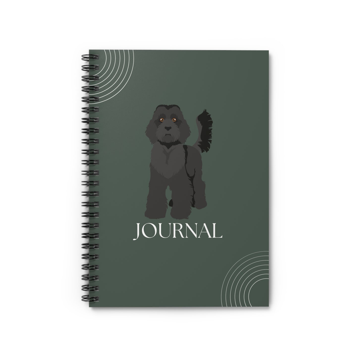 Standard Labradoodle College Ruled Spiral Notebook