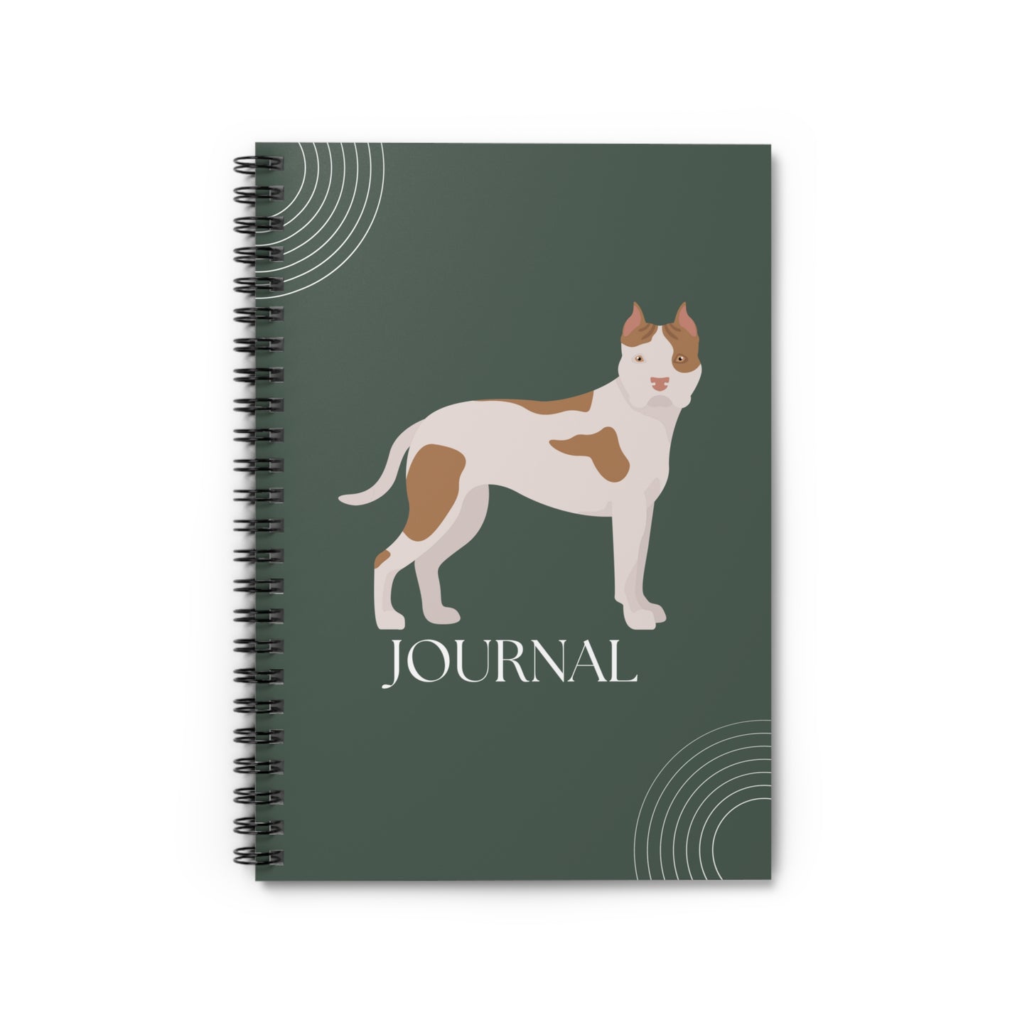 Staffordshire Bull Terrier College Ruled Spiral Notebook