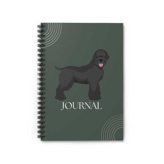 Black Russian Terrier College Ruled Spiral Notebook