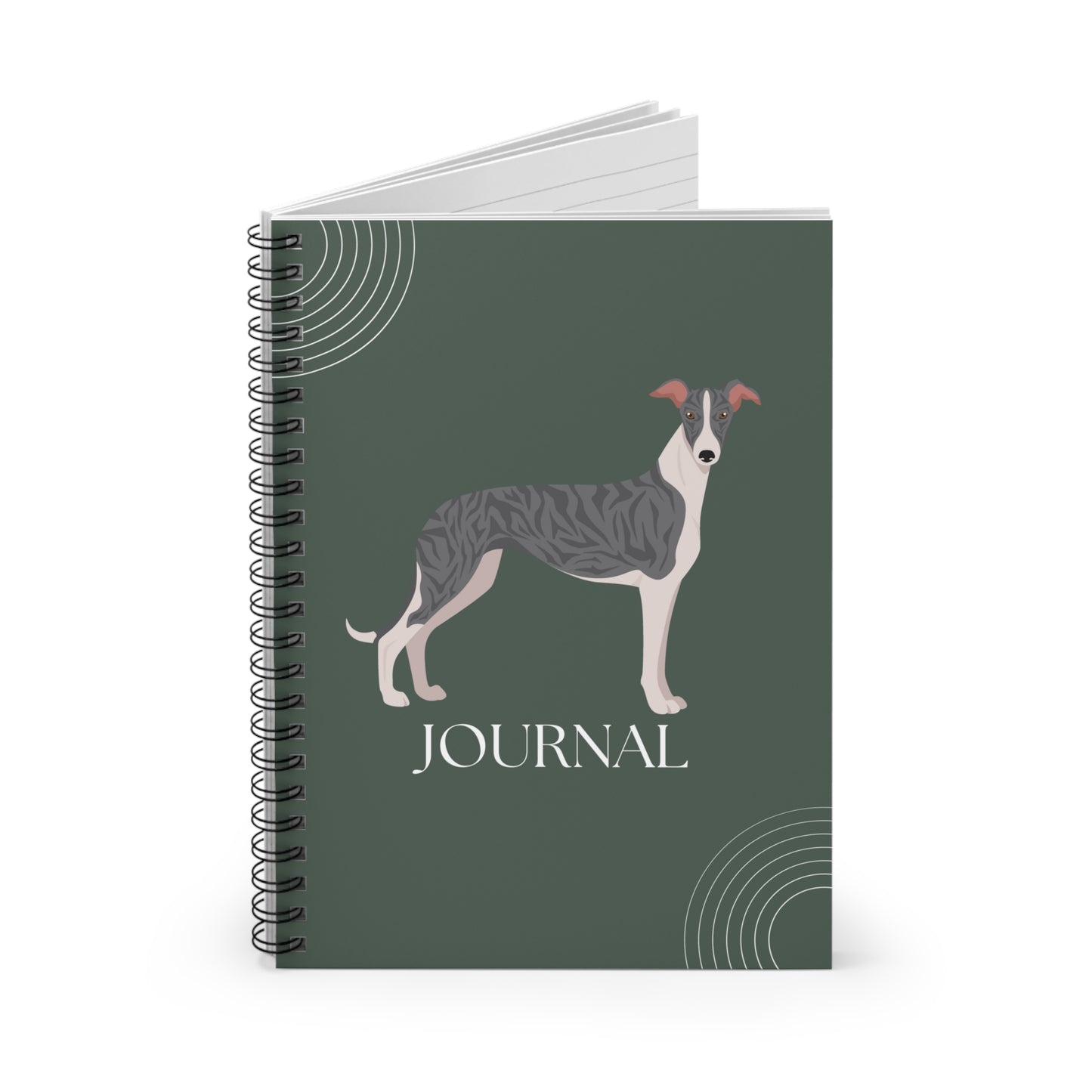 Greyhound College Ruled Spiral Notebook