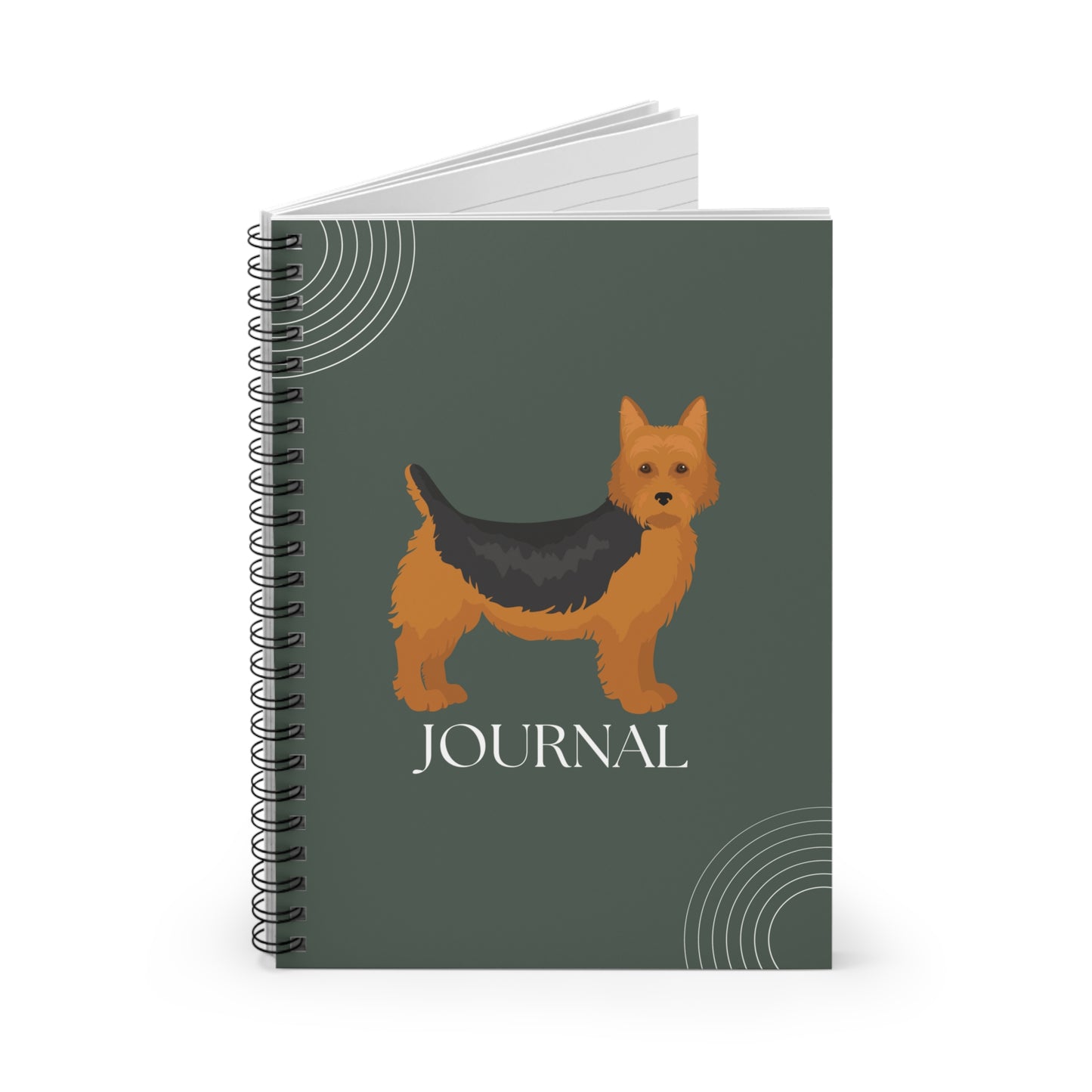 Australian Terrier College Ruled Spiral Notebook