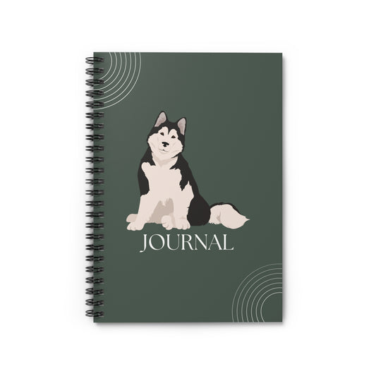 Alaskan Malamute College Ruled Spiral Notebook