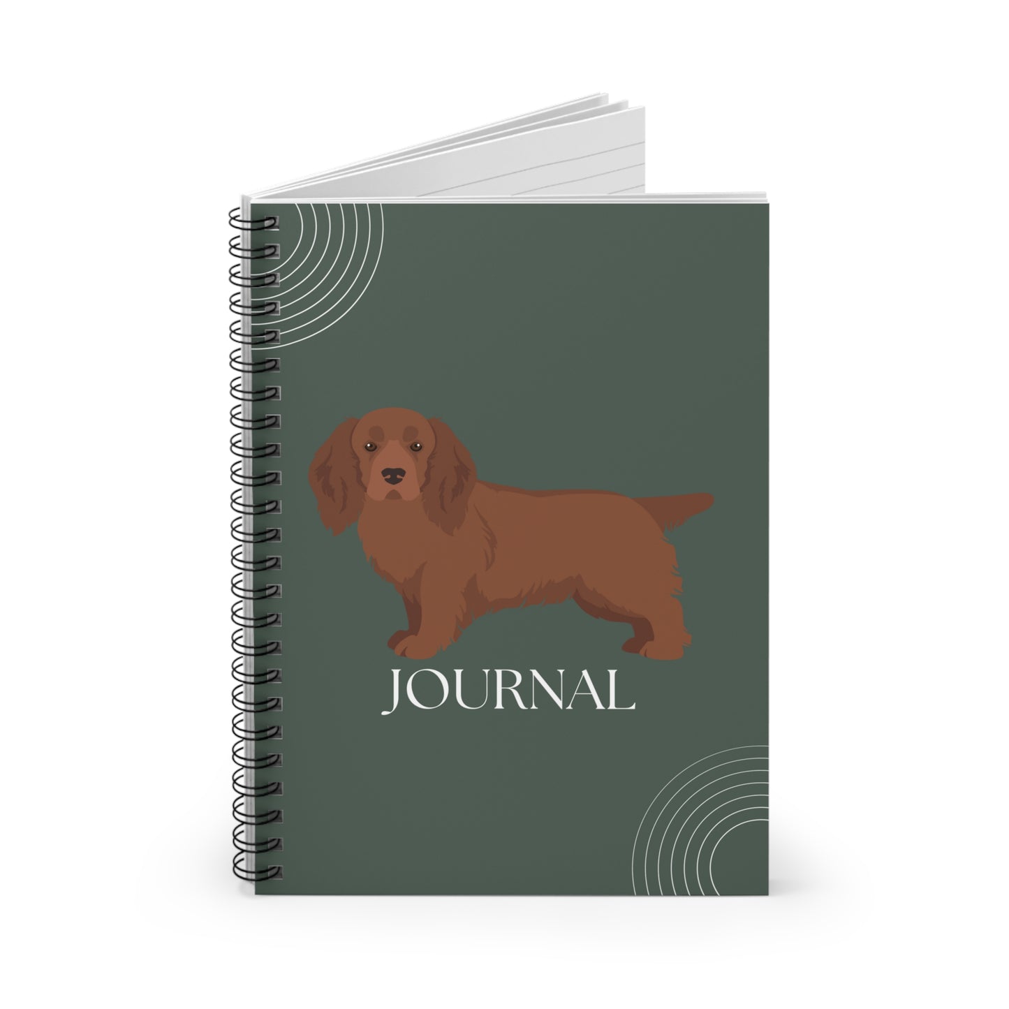 Sussex Spaniel College Ruled Spiral Notebook