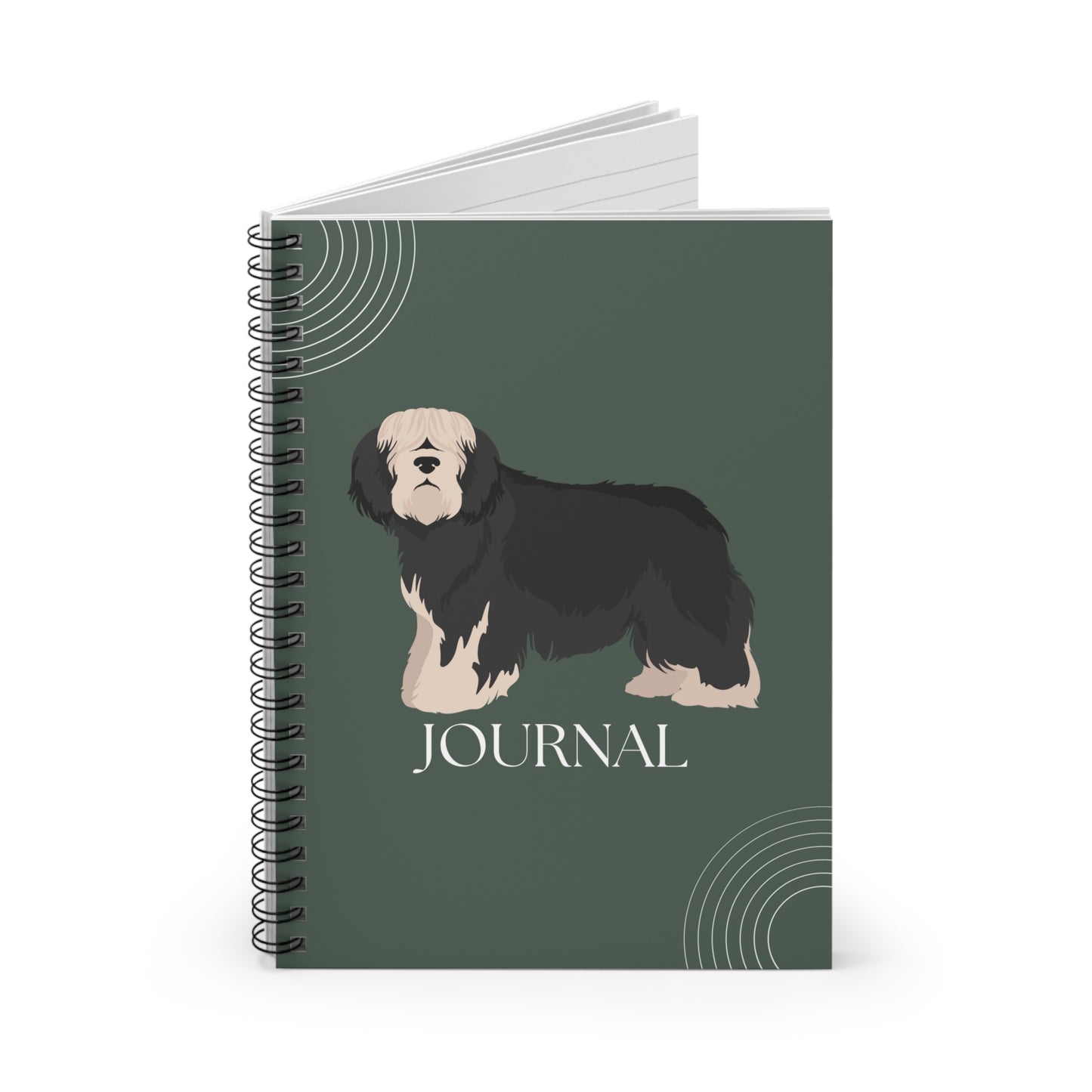 Polish Lowland Sheepdog College Ruled Spiral Notebook