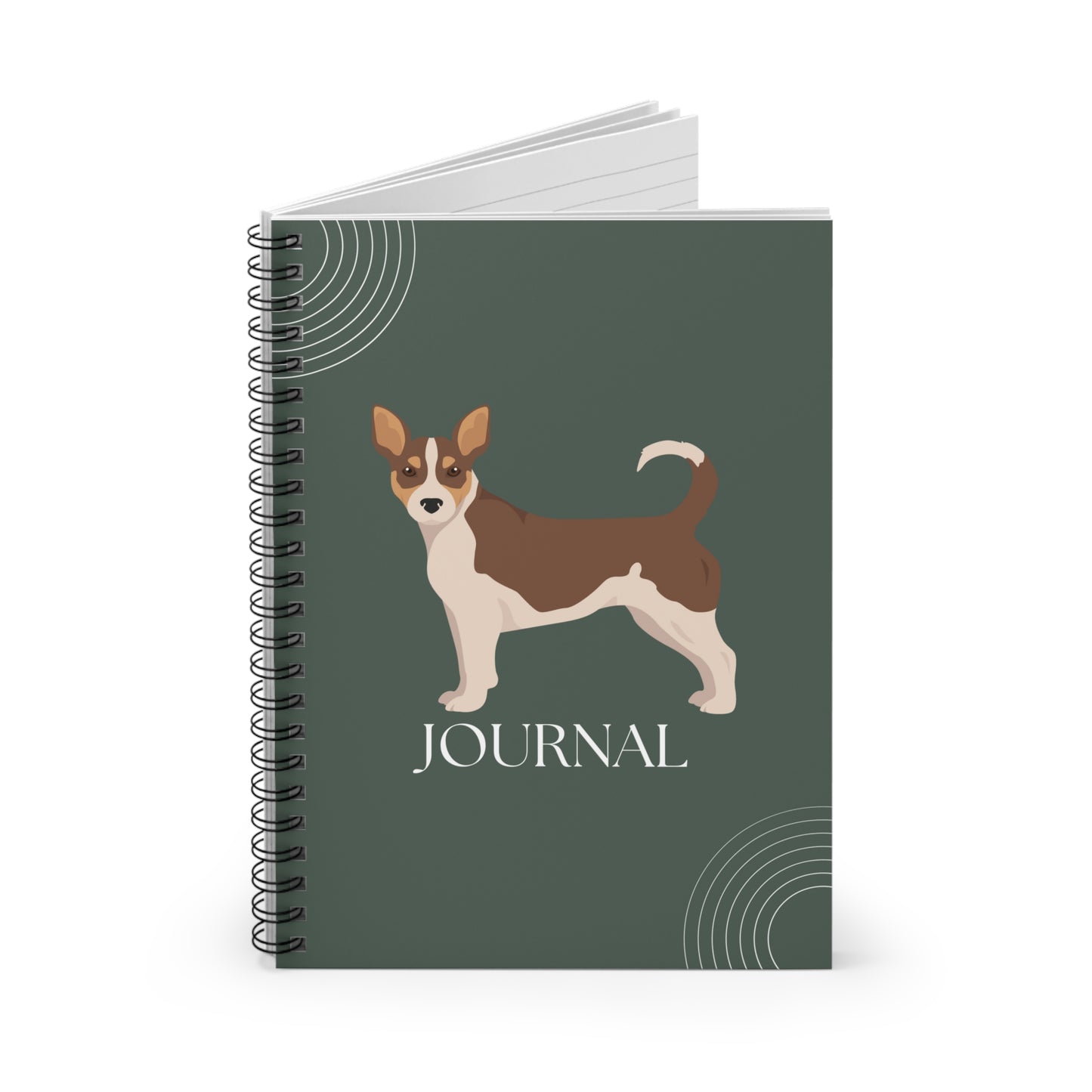 Teddy Roosevelt Terrier College Ruled Spiral Notebook