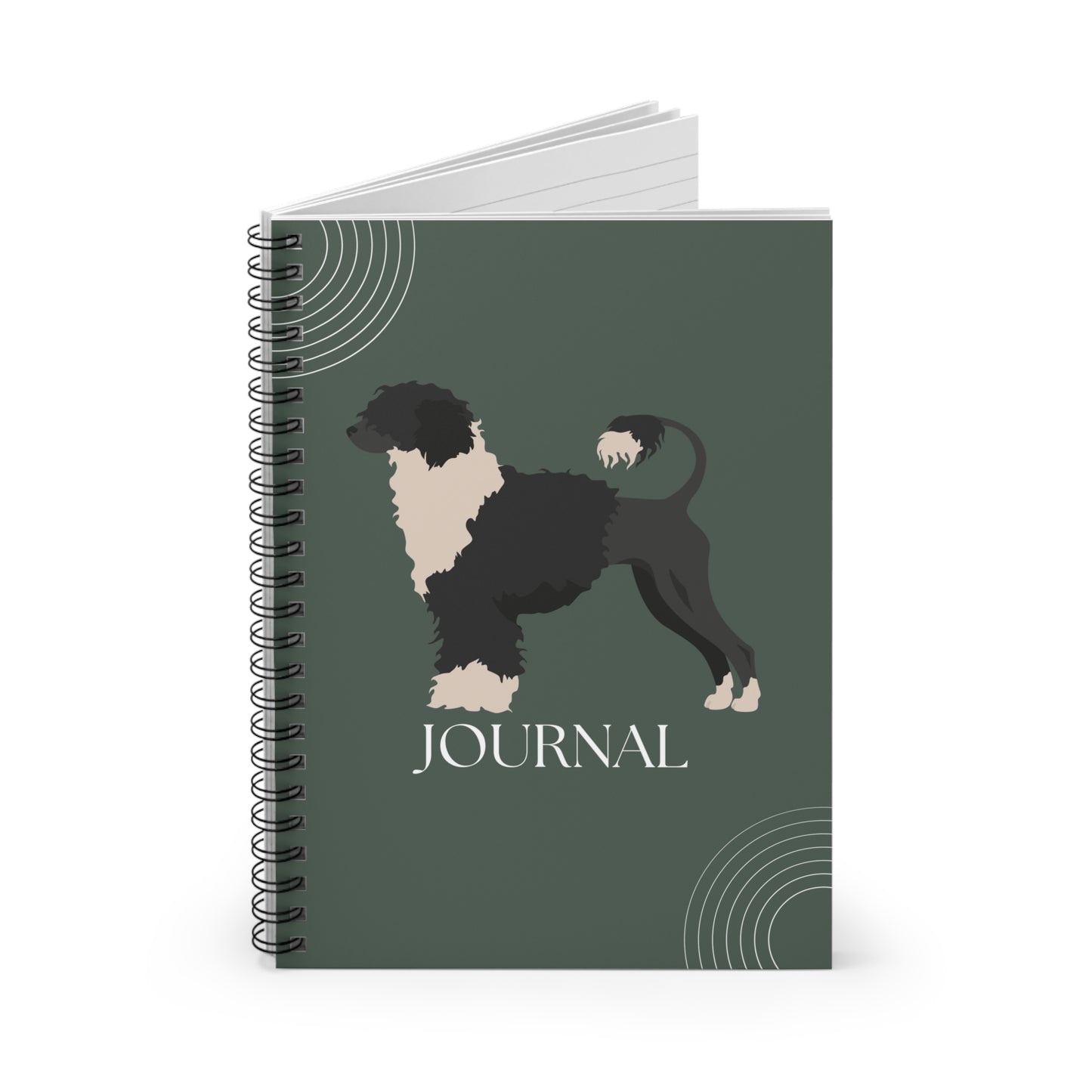 Portuguese Water Dog College Ruled Spiral Notebook