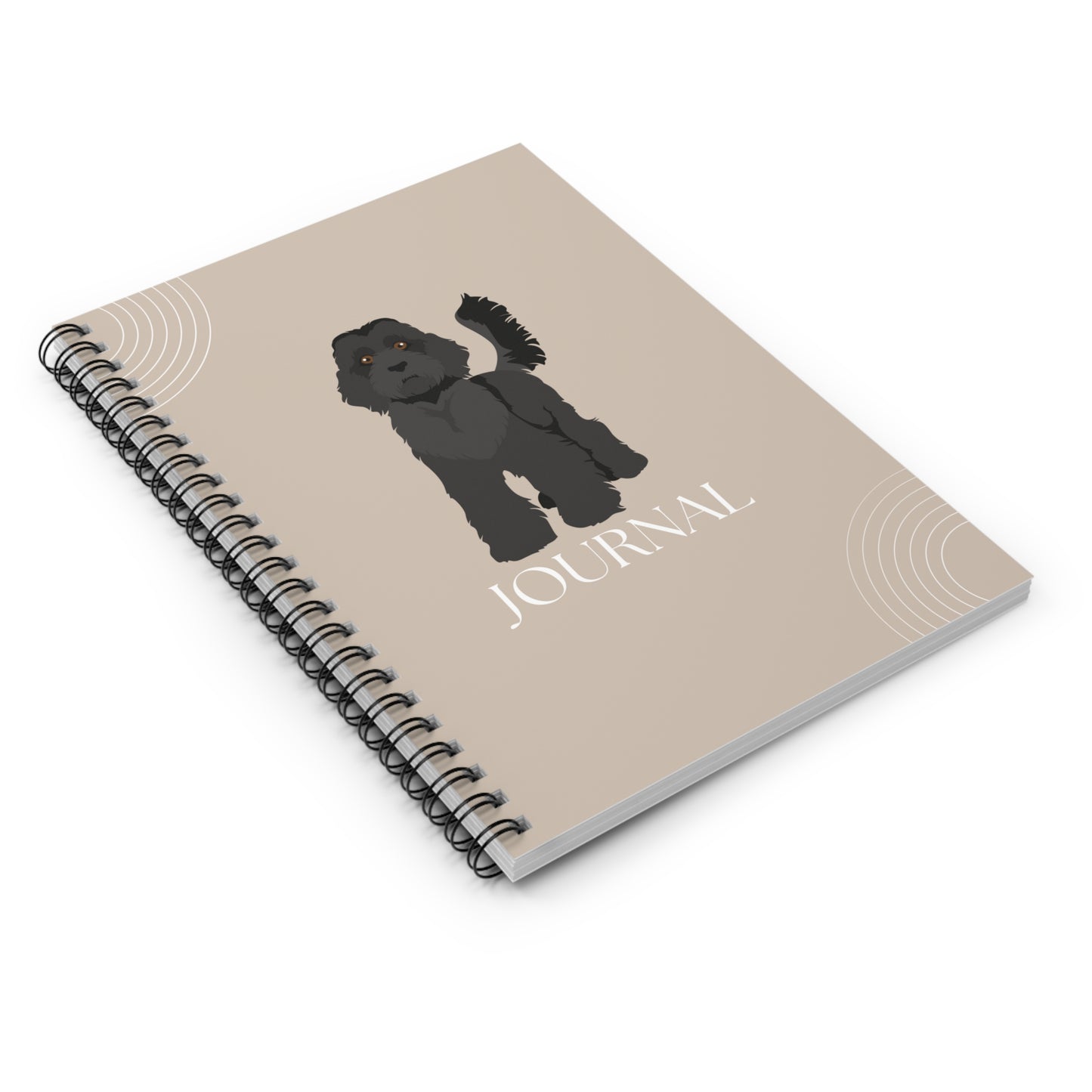 Standard Labradoodle College Ruled Spiral Notebook