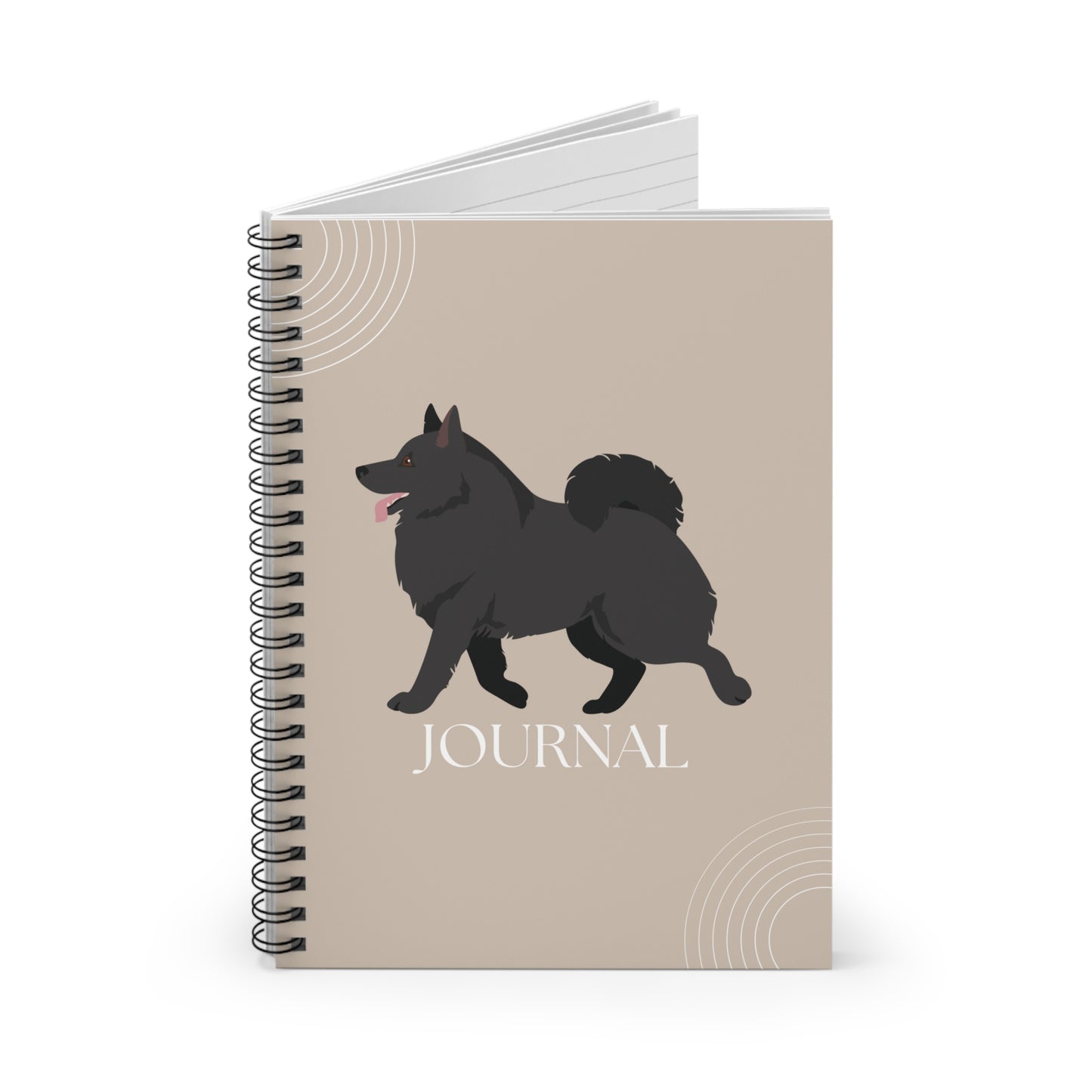 Schipperke College Ruled Spiral Notebook