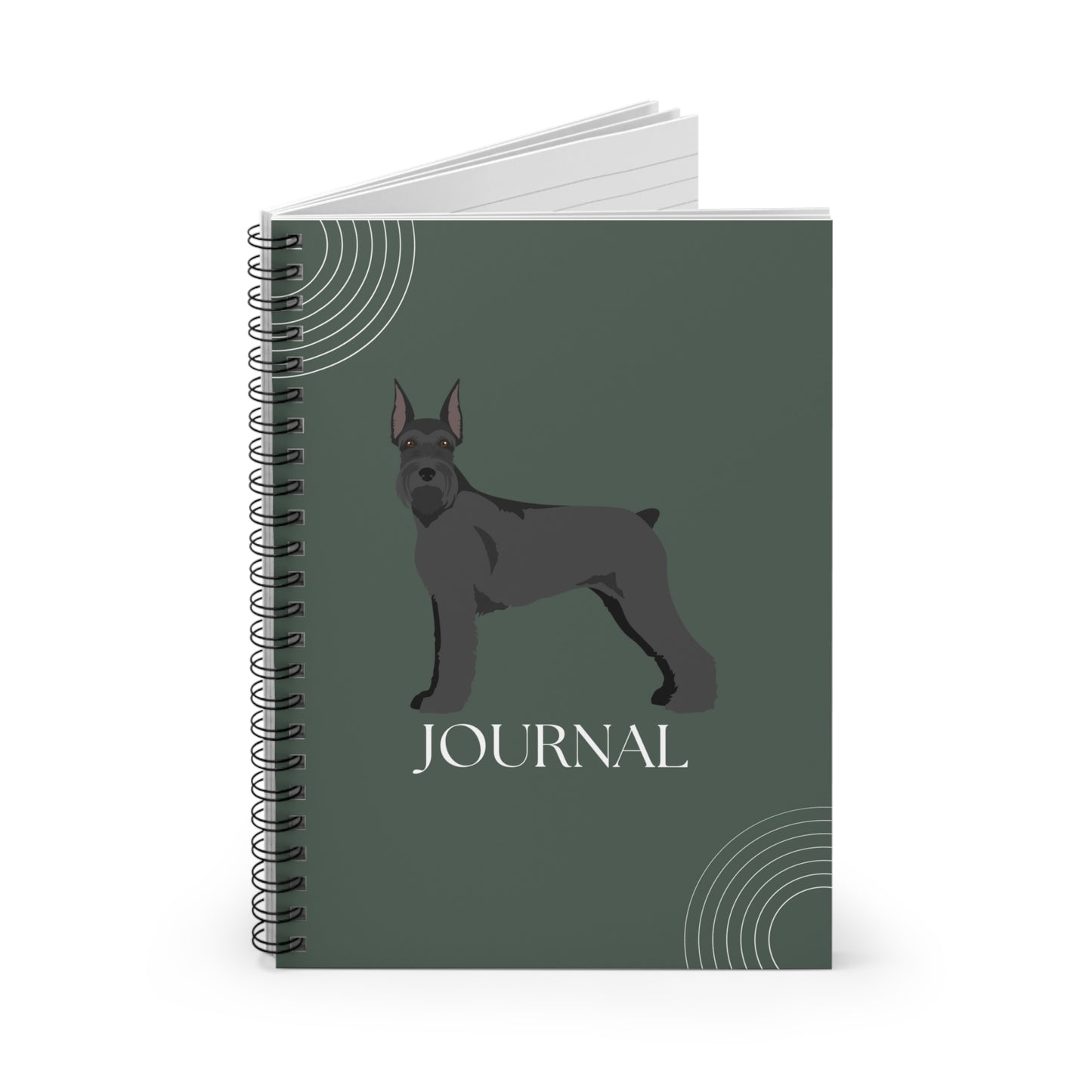 Giant Schnauzer College Ruled Spiral Notebook