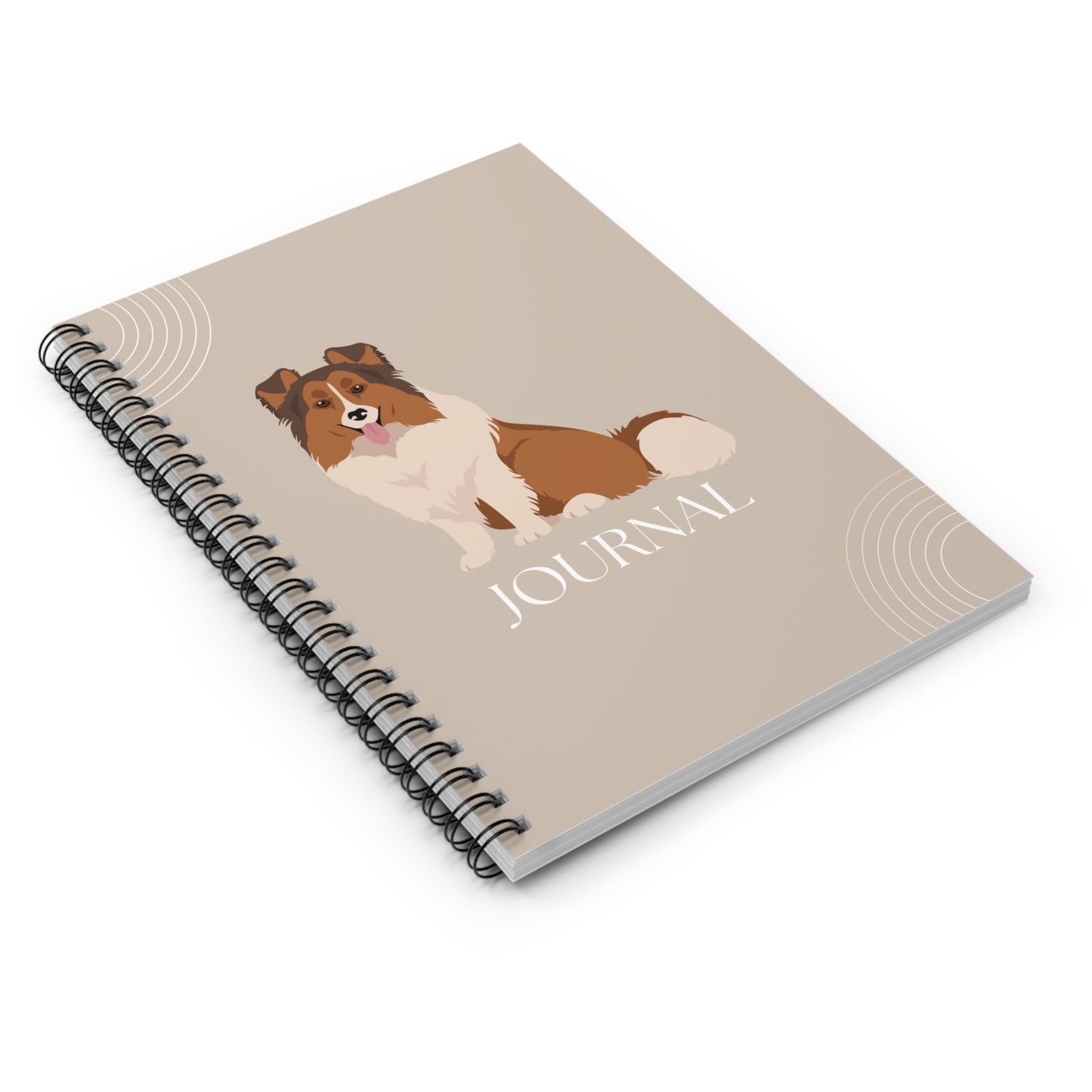 Shetland Sheepdog College Ruled Spiral Notebook