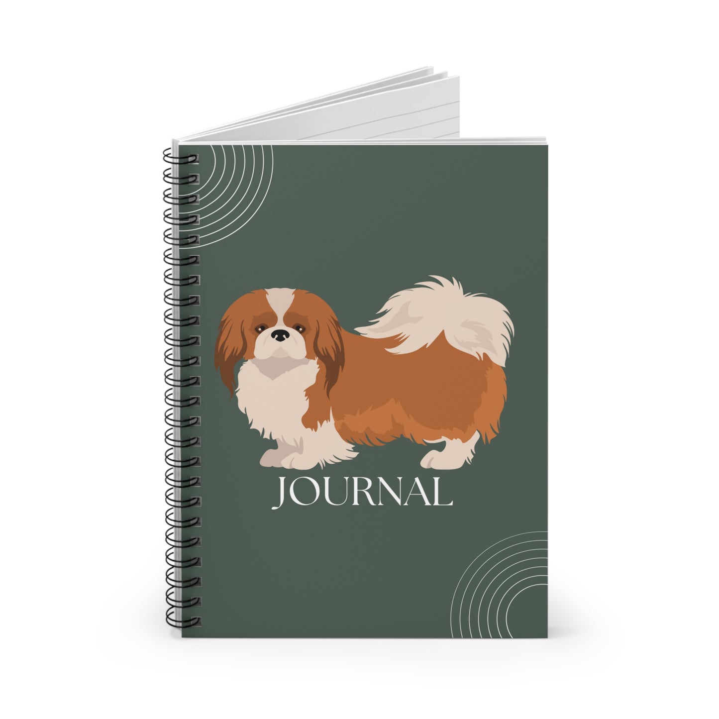 English Toy Spaniel College Ruled Spiral Notebook