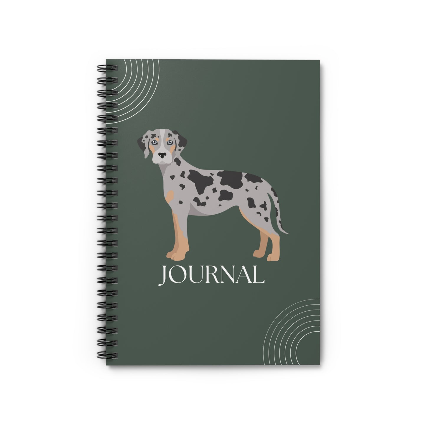 Catahoula Leopard Dog College Ruled Spiral Notebook