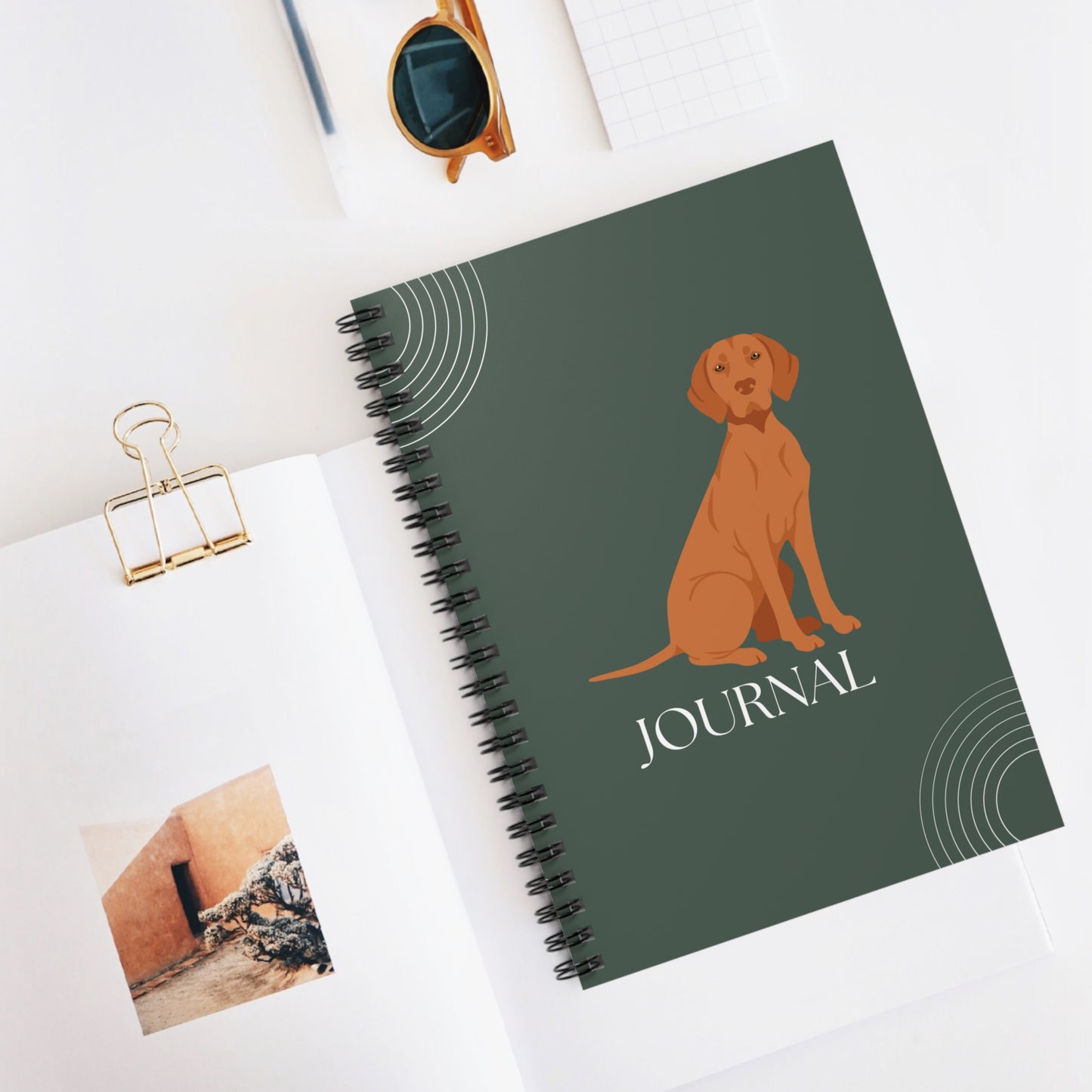 Vizsla College Ruled Spiral Notebook