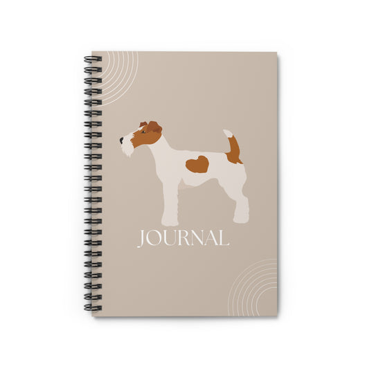 Wire Fox Terrier College Ruled Spiral Notebook