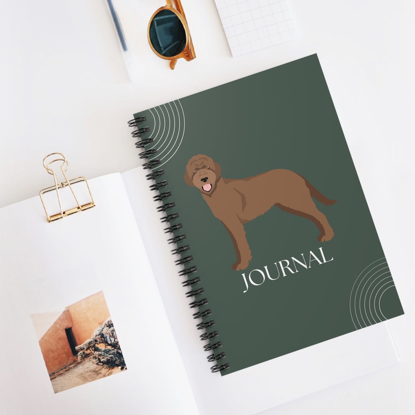 Slovakian Wirehaired Pointer College Ruled Spiral Notebook