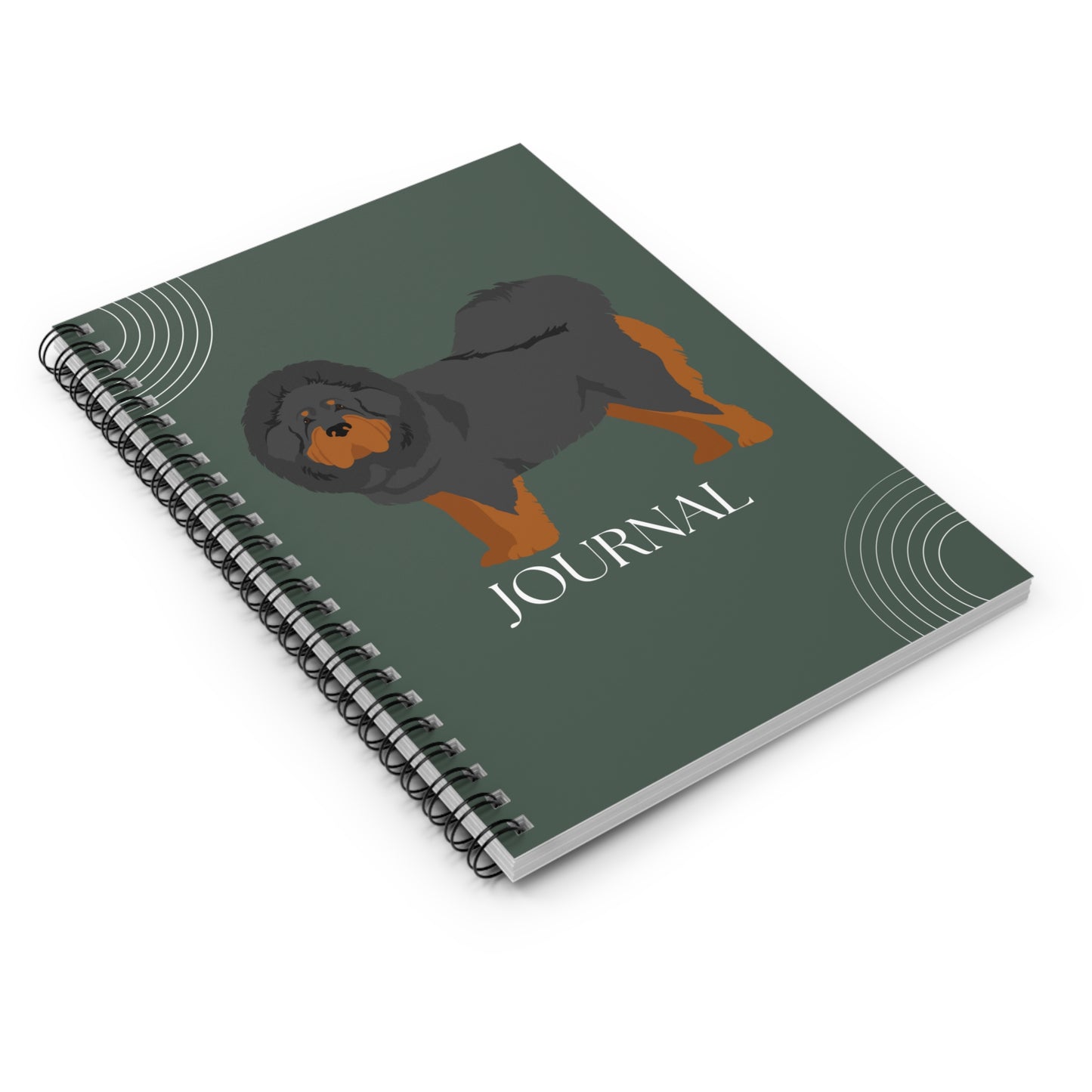 Tibetan Mastiff College Ruled Spiral Notebook